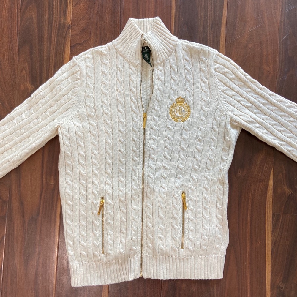 Ralph Lauren White Sweater NWOT